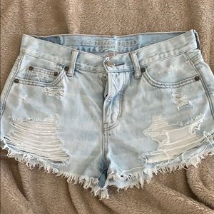 ripped jean shorts